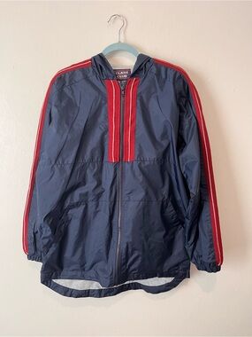Class Club Navy Jacket with Red Stripe Details